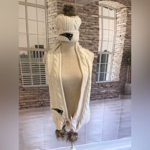 169 New England Patriots Matching Knitted Scarf & Hat